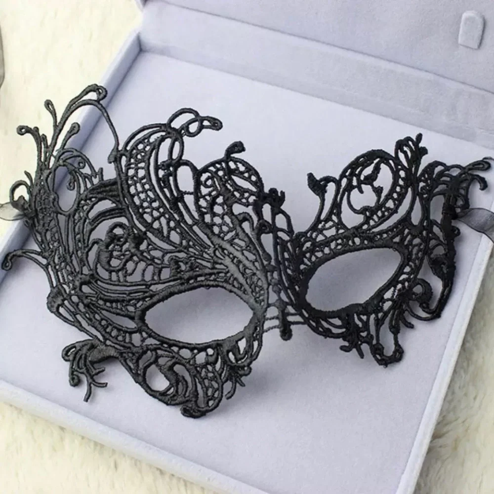 RESTOCK✨BEST SELLING SEXY VENETIAN BLACK MASQUERADE LACE FACE MASK-NEW